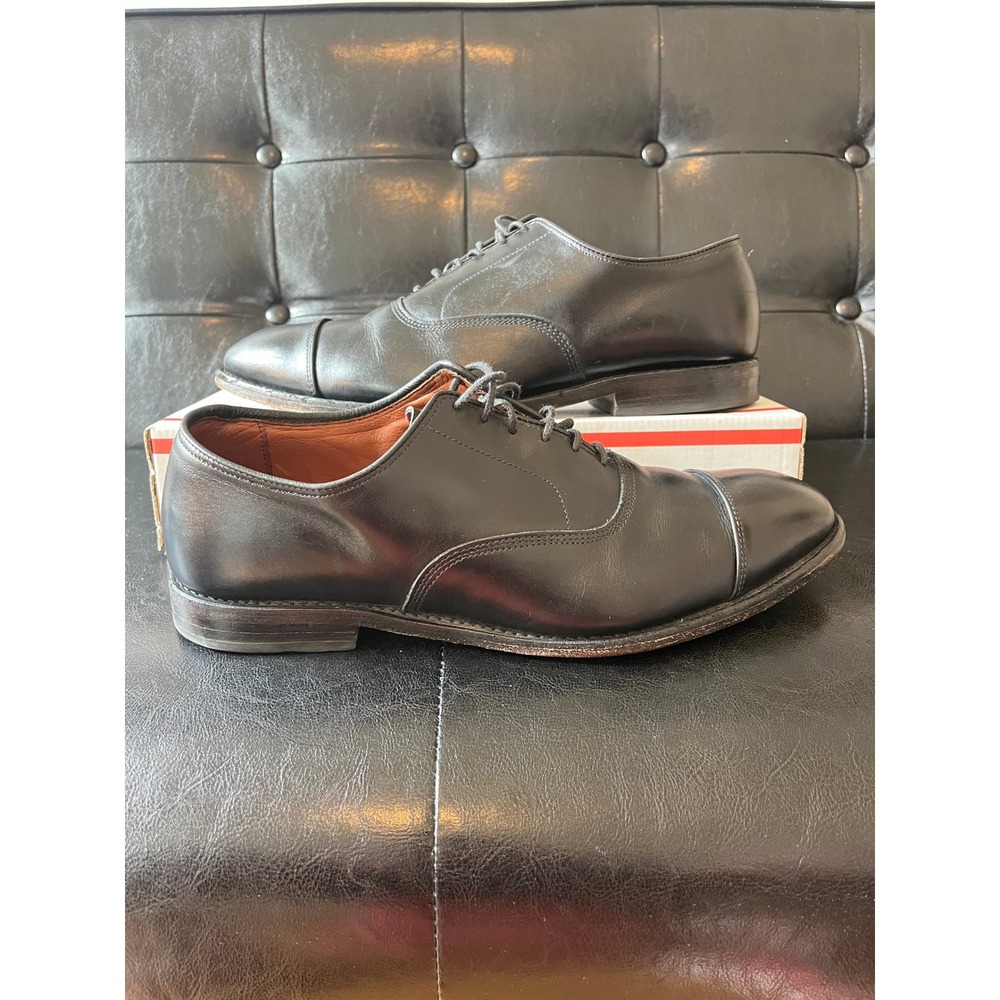 Allen Edmonds Port Washington Black Cap Toe Oxfords